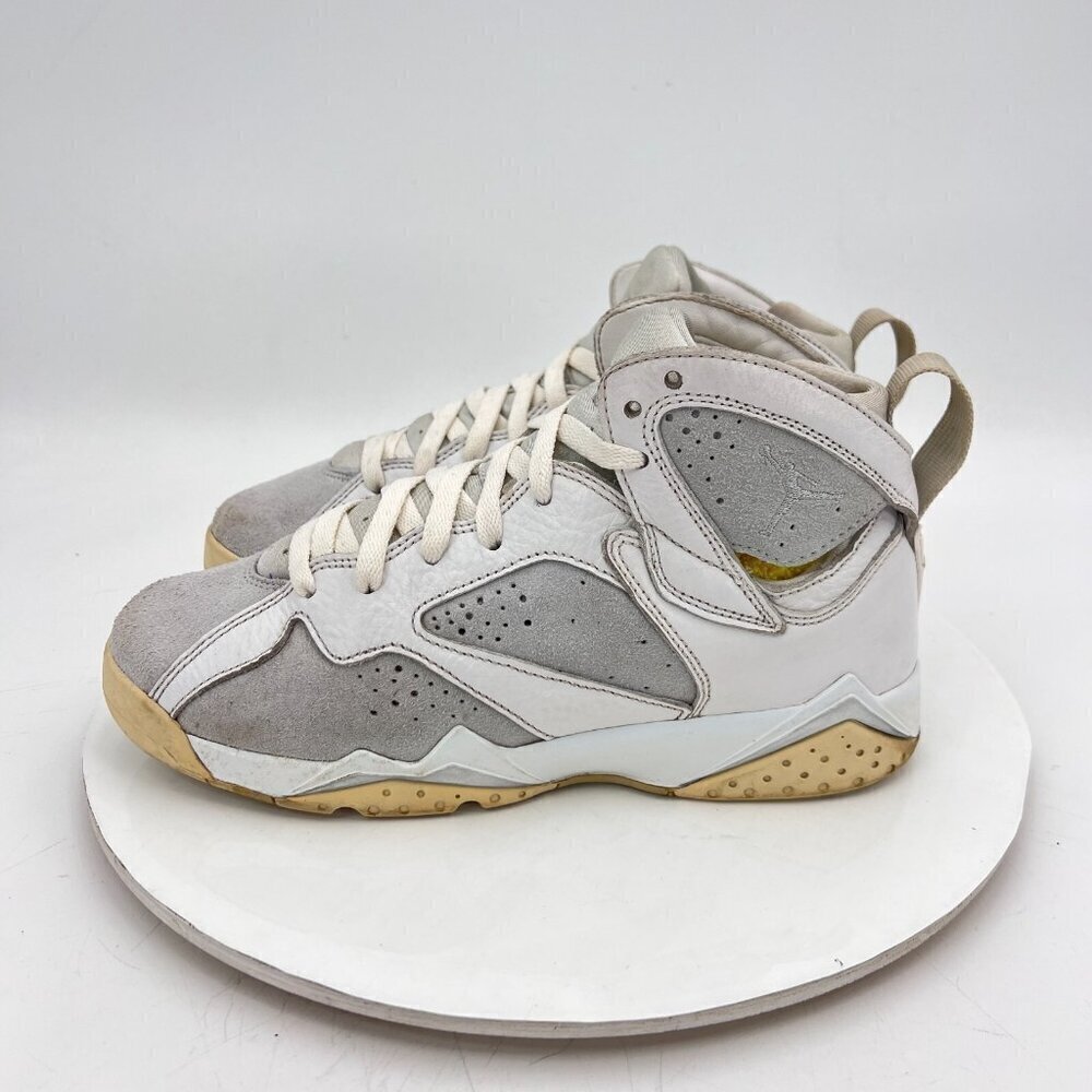 Nike Air Jordan 7 Youth Size 6.5 Women 8 304774-120 Pure Platinum White Shoes